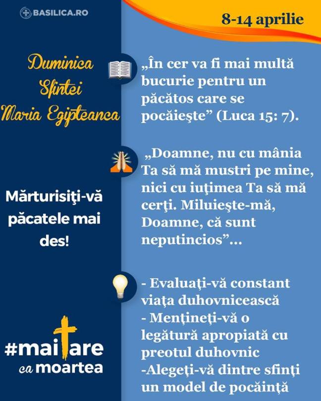 Duminica Sf.Maria Egipteanca