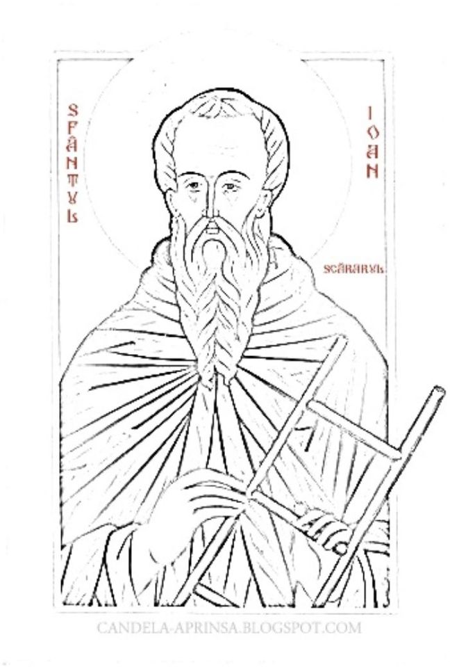 Sf. Ioan Scărarul_de colorat2